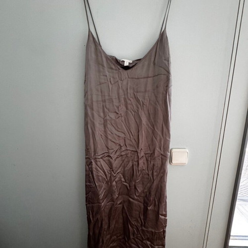 H&M silver satin dress, unworn