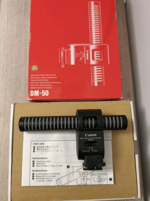 Canon DM-50 Directional Stereo Microphone new in box without windshields