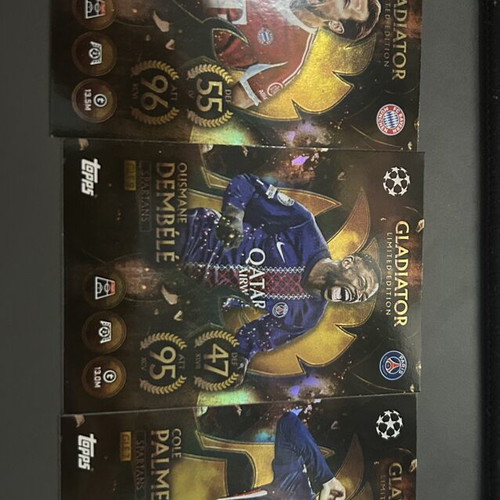 Gladiator Cards Palmer Kane Dembele Topps new