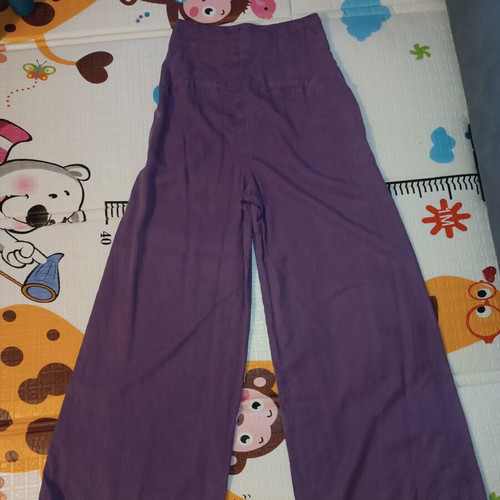 Attrattivo women's summer wide-leg pants mauve new XS