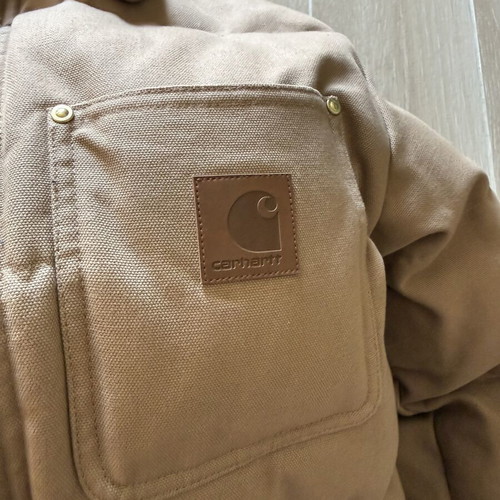 Carhartt Railer jacket, beige and brown, size M