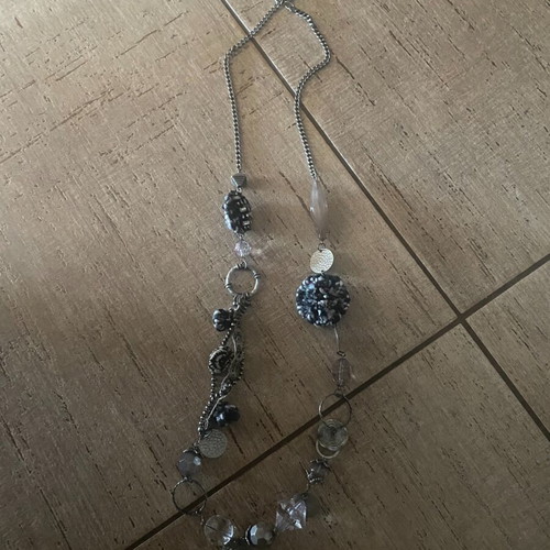 Necklace gray like new