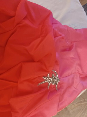 Vintage dress like new, red and pink