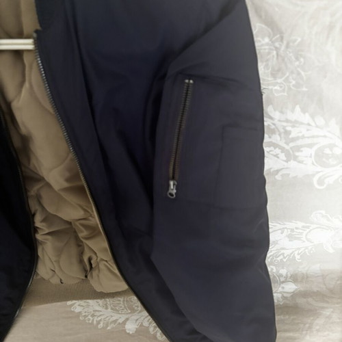 Zara reversible blue beige jacket like new small