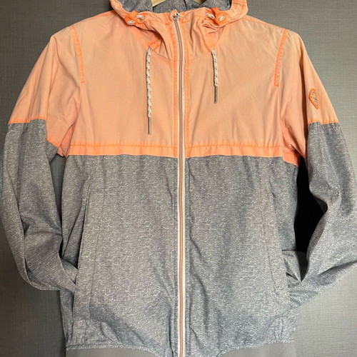 Pull & Bear jacket like new, spring-autumn, gray and pink, size M