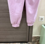 Pink sweatpants with soft fabric