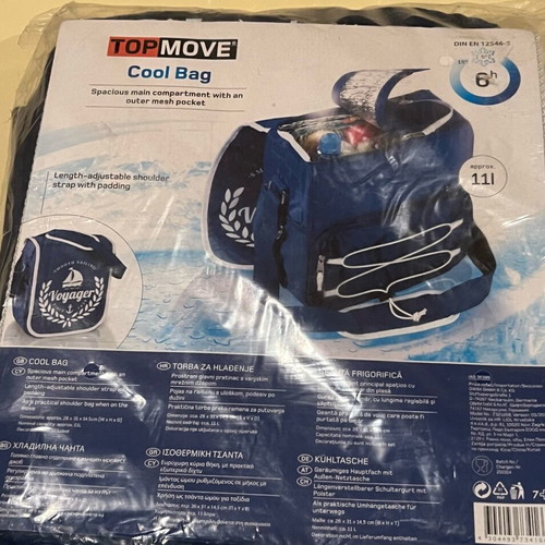 Cool bag portable cooler new 11L dark blue