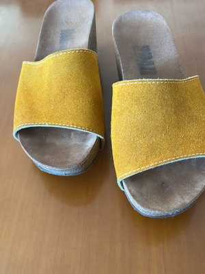 Road No36 Platform Sandals New Yellow Orange Size 36