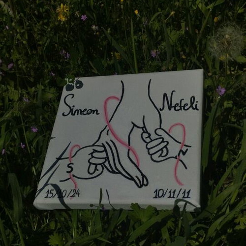 Personalized handmade painting new, available in 3 sizes