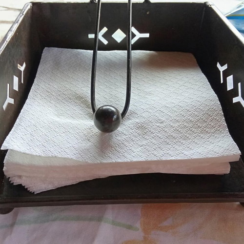 Vintage metal napkin holder, 1998 era