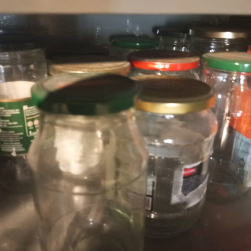 9 new glass jars.