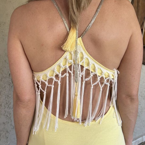Maxi summer yellow dress Princess