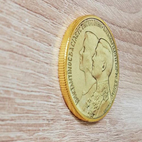 Commemorative coin royal wedding 1964 Constantine Anna Maria new