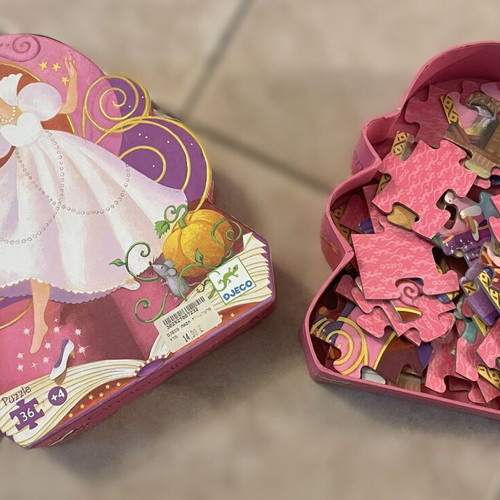 Djeco Cinderella Puzzle 36 Pieces like new for children 4+ years