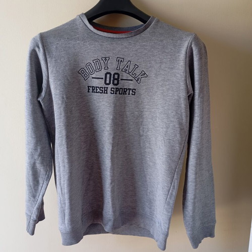 BodyTalk grey kids sweatshirt with lettering, size 164 cm, age 14