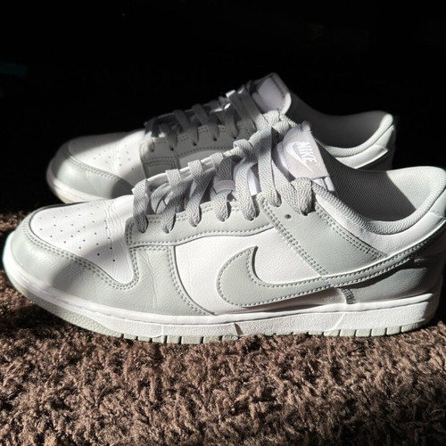 Nike Dunk Low Retro men's shoes size 45 white light smoke grey