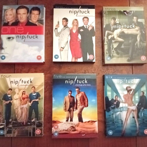 DVD TV series Nip/Tuck, Medium, Scrubs complete seasons, like new