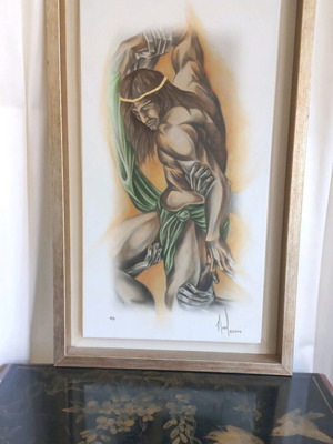Πίνακας ζωγραφικής ελαιογραφία υπογεγραμμένος σαν καινούργιος, έργο 2004
