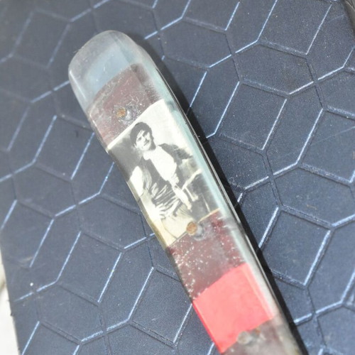 Traditional Cretan Knife with Mantinada and Decorative Handle used
