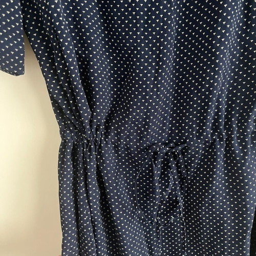 Toast Navy Viscose Dress like new, adjustable drawstring waist