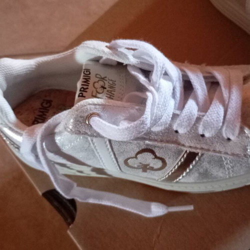 Primigi Silver Sneakers Kids New Size 27