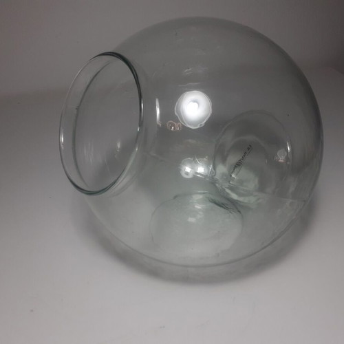La Mediterranea Handmade Candy Jar like new from recycled glass