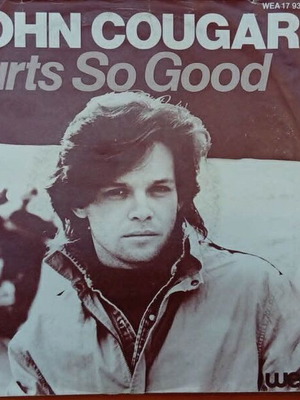 John Cougar Hurts So Good 7" single used, US 80's soft rock