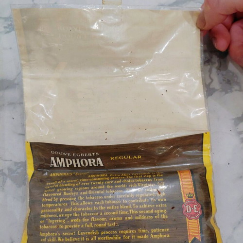 Amphora pipe tobacco pouch vintage used from 1970s