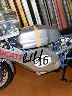 Minichamps Ducati Paul Smart Imola 1972 like new, signed