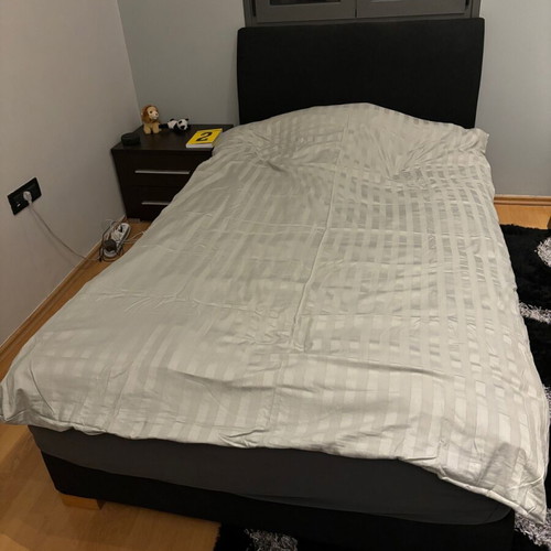 Semi-double bed with mattress like new, dimensions 120x210x90