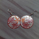 Handmade earrings like new, multicolor