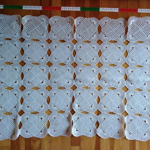 Tablecloth squares seams embroidery new