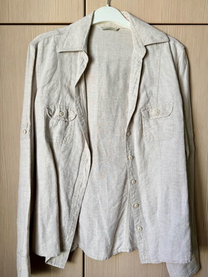 Linen shirt Marks & Spencer Small like new, beige