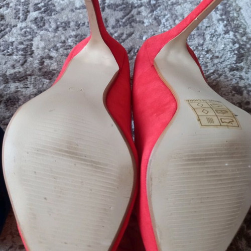 Pumps coral color size 38
