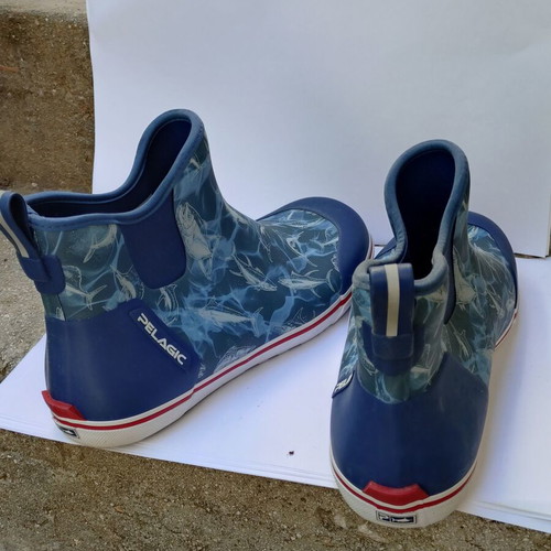 Pelagic Pursuit Deck Boots size 47, waterproof fishing and boat shoes