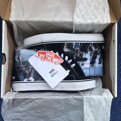 Vans X MOCA Frances Stark Sk8-Hi women's shoes new size 38