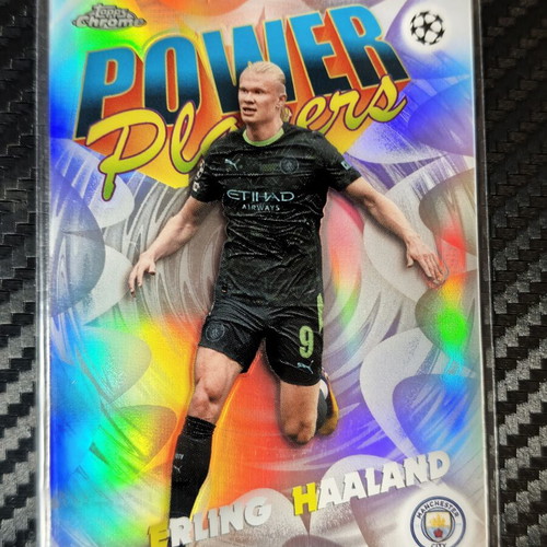 2025/26 Topps Chrome UEFA Champions League Erling Haaland Power Players Insert