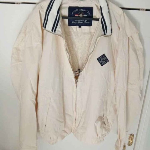 Access Navigation jacket used, size large, white-beige