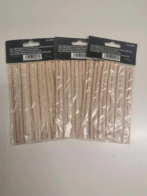 Spare wicks for hurricane lamp new, 3 sets of 6 pieces