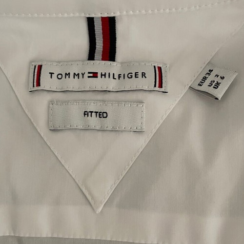 Tommy Hilfiger white shirt like new, slim fit