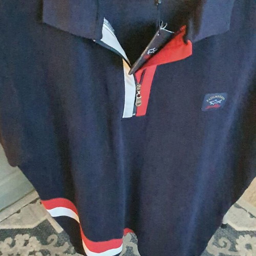 Paul & Shark men's blouse new, size M, blue and red