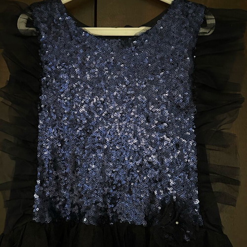 Marasil formal dress blue with sequins size 140 like new