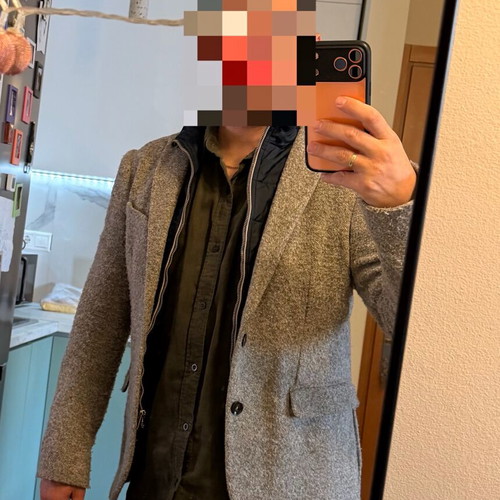 Zara men's jacket used gray size S