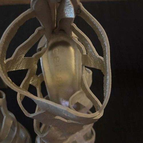 Tsitsivas sandals like new, metallic gold and silver, heel height 12cm, size 39