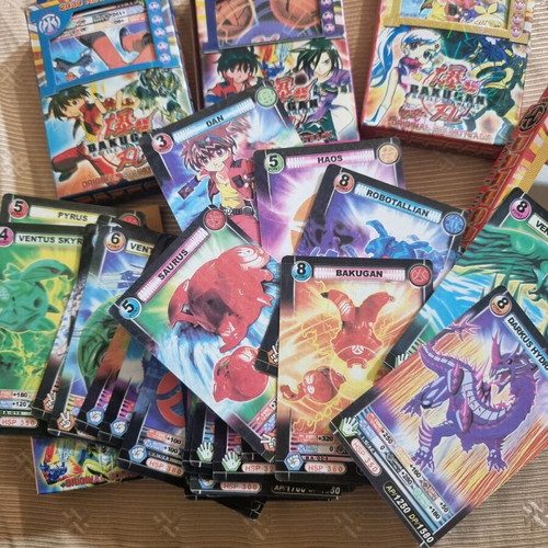 Vintage Bakugan cards new, 6 boxes total 210 cards