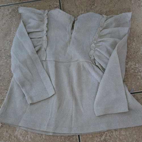 Zara baby blouse with golden thread, new, 12-18 months