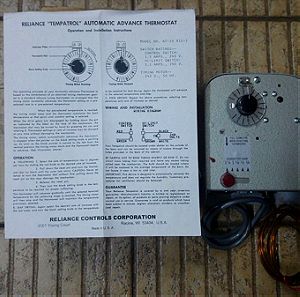 Μηχανικός Θερμοστάτης προοδευτικής λειτουργίας ΑΤ-2S 81C-5, Reliance Time Control Inc.