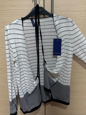 Trussardi knitted cardigan thin new, white