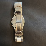 Ρολόι Swatch Irony Chrono γυναικείο σαν καινούργιο, ασημί και άσπρο με κρύσταλλα