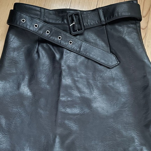 Women's leather skirt new, sexy, short, black